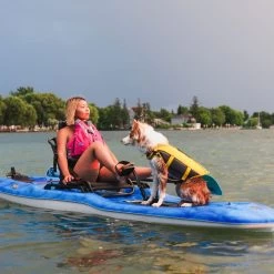 Pelican Sport Getaway 110 HDII Recreational Pedal Kayak 14 Pelican Sport Getaway 110 HDII Recreational Pedal Kayak -Pelican Sport Store Kayak MHP10P101 GETAWAY Dog LS